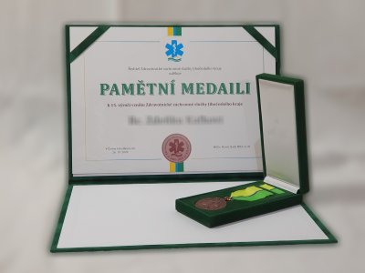 Pamětní medaile 15. let Zdravotnické záchranné služby JčK